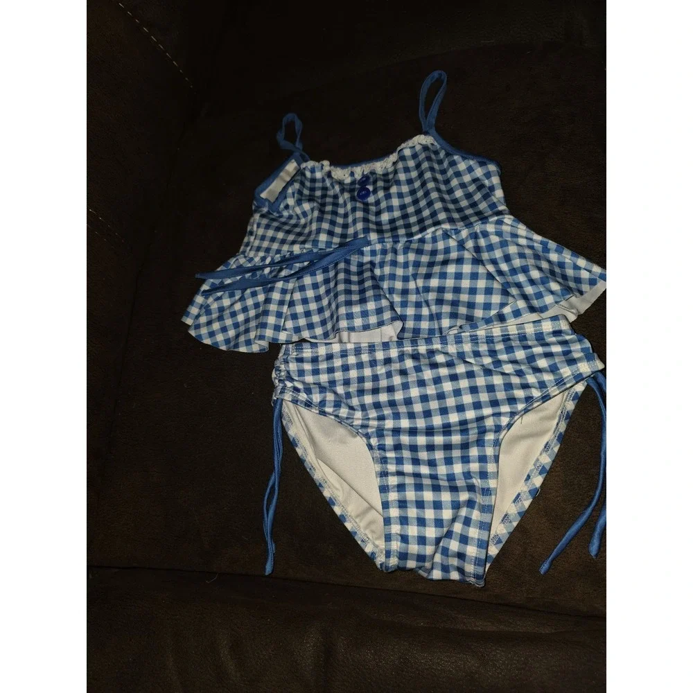 Wilding boutique gingham 2 piece bathing swim suit size 5